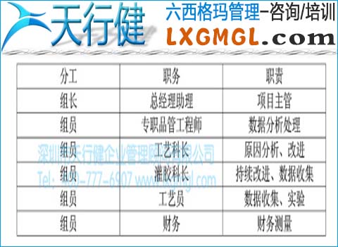 項目團隊成員分工 項目團隊成員分工